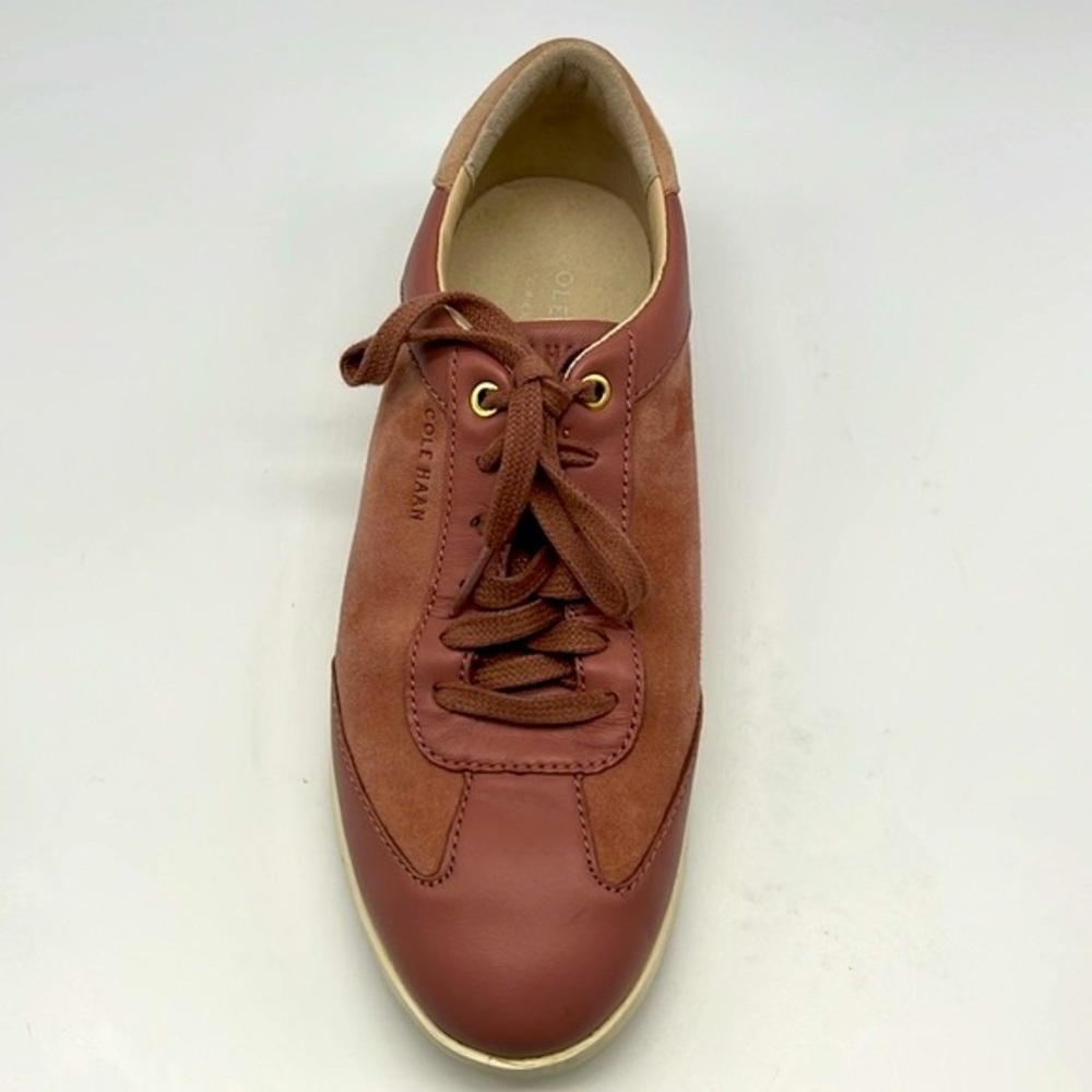 Cole Haan - Burlwood Grand Crosscourt Turf Suede Leather Sneakers Size 8 - Picture 3 of 16